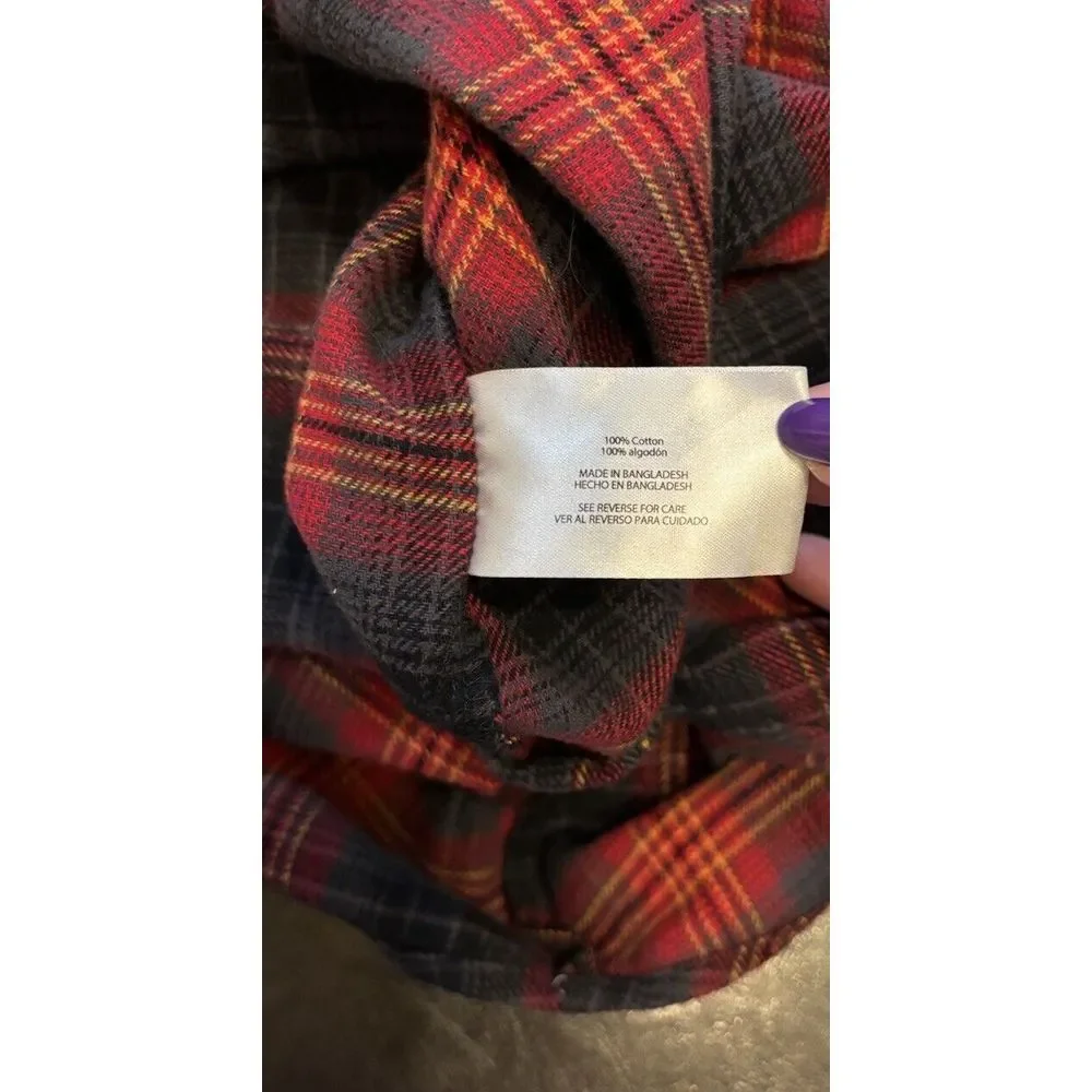Woolrich Flannel Long Sleeve‎ Sz XL NWT Red Plaid Design On Back